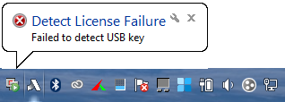 Detect License Failure Error Message